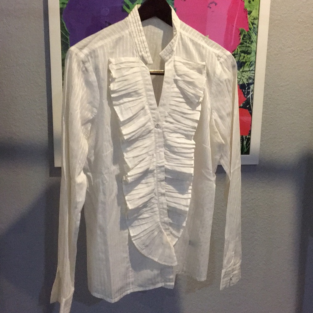The Limited Cream Button Down Blouse - image 1